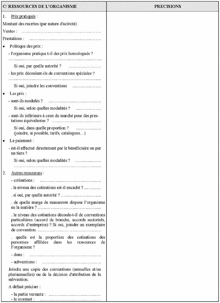 6ème partie du questionnaire relatif à la situation fiscale des OSBLn'ayant pas leur siège social en France