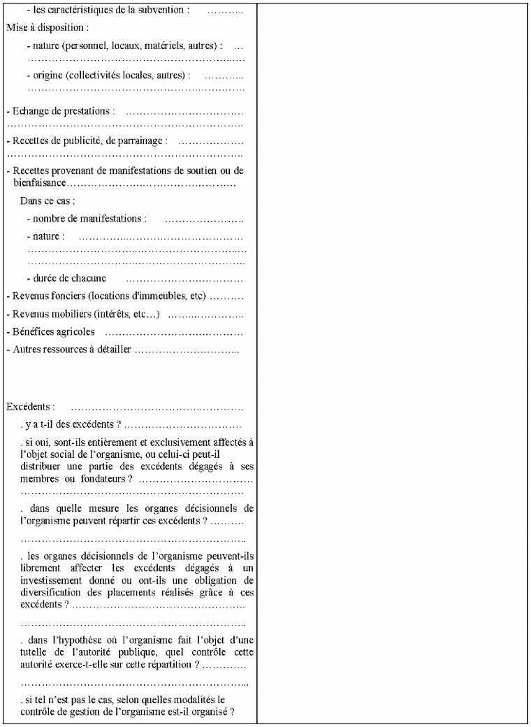 7ème partie du questionnaire relatif à la situation fiscale des OSBLn'ayant pas leur siège social en France