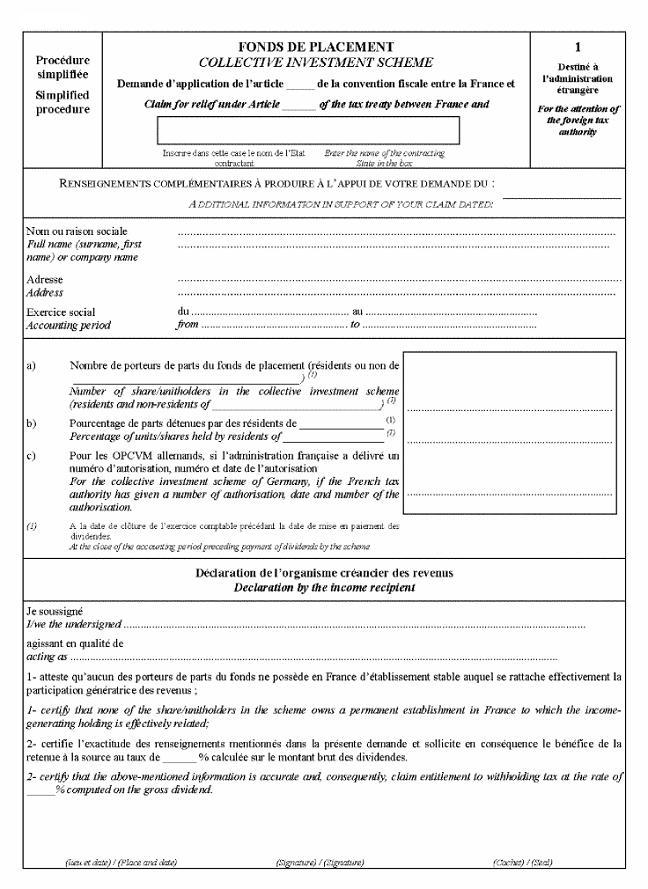 INT - Conditions et modalités d'octroi des avantages conventionnels : demande destinée à l'administration étrangère