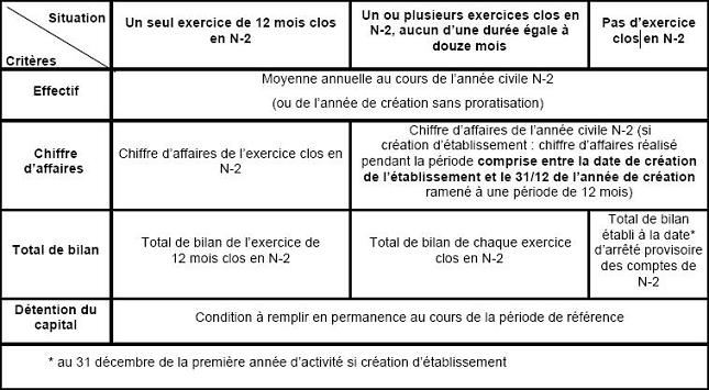 Appréciation des critères relatifs à l'effectif, au montant du chiffre d'affaires ou de total de bilan et à la composition de la détention du capital pour l'application de l'exonération de CFE prévue à l'article 1466 A-I du CGI