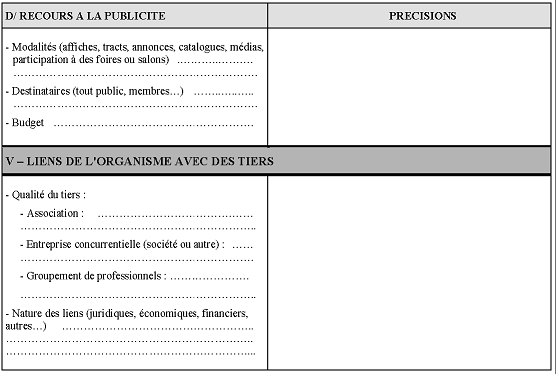 Questionnaire à remplir par les organismes à but non lucratif des Etats de l'Union Européenne autres que la France et des autres Etats de l'Espace Economique Européen ayant conclu avec la France une convention d'assistance administrative en vue de lutter contre la fraude et l'évasion fiscales