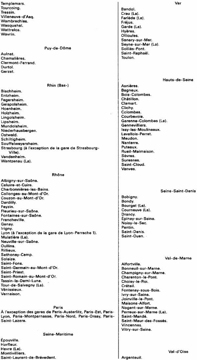 BAREME - IF - Gares de 1ère catégorie (2)